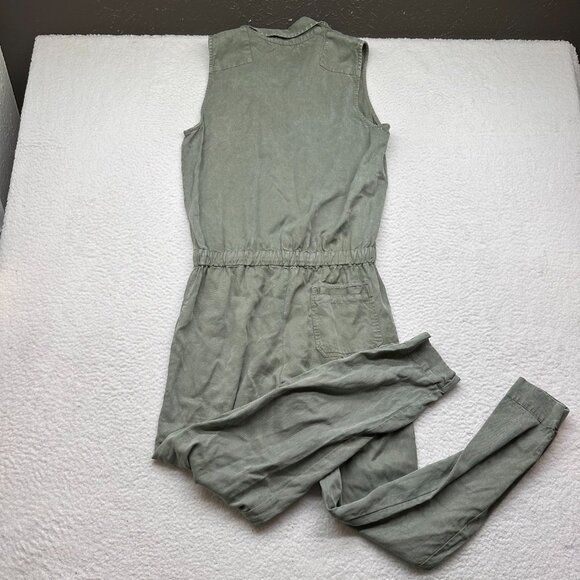 [YFB] Green Sleeveless Button Front Every Jumpsuit Size Medium - Picture 5 of 7
